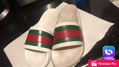 cleaning Gucci slides